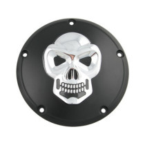  Skull Derby Cover 5-hole Black Chrome 