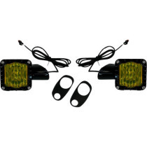 LIGHTS LED TURN SIGNALS GLOSS BLK YLW LENS ROAD GLIDE