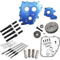 Cam Chest Kit w/o Cams Gear drive Wtr cooled Blk PR TC 07-16