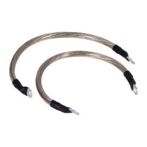 NAMZ, battery cable set. Clear. 13 inch (33cm)