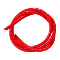 Spiral wrap, wiring loom. 1/2" dia. Red