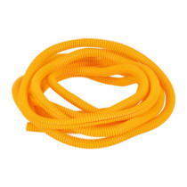 PVC split wiring loom, 12ft, 3/8" I.D. (9.53mm). Yellow