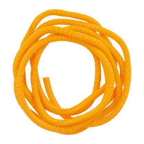 PVC split wiring loom, 12ft, 3/8" I.D. (9.53mm). Yellow