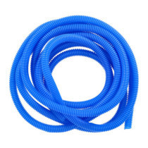 PVC split wiring loom, 12ft, 3/8" I.D. (9.53mm). Blue