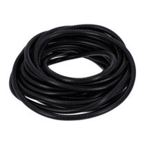 PVC split wiring loom. 50ft, 7/16" I.D. (11.1mm). Black