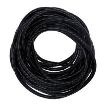 PVC split wiring loom. 50ft, 7/16" I.D. (11.1mm). Black