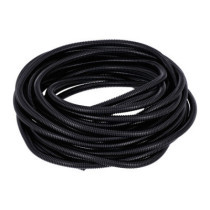 PVC split wiring loom. 50ft, 3/8" I.D. (9.53mm). Black