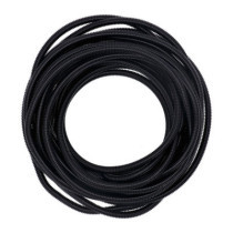 PVC split wiring loom. 50ft, 3/8" I.D. (9.53mm). Black