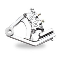 PM, 4-piston one-piece caliper/bracket, rear. Chrome