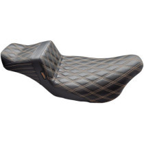 Tailwhip Daddy Long Legs Seat - Double Diamond w/ Chestnut Thread - FLH/FLT '08-'23