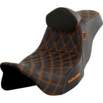 Pro Series SDC Performance Seat - with Backrest - Orange Stitch