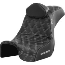 Pro Series SDC Performance Seat - with Backrest - White Stitch