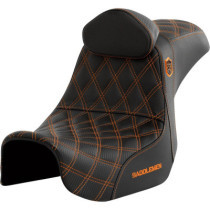 Pro Series SDC Performance Seat - with Backrest - Orange Stitch