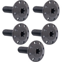 BOLT KIT ROTOR FRONT HOLESHOT 5 PACK SPOKE MOUNT, BLK