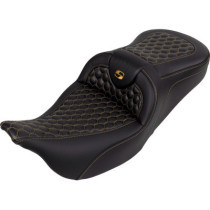 RoadSofa™ Seat - Honeycomb - Gold Stitch - without Backrest