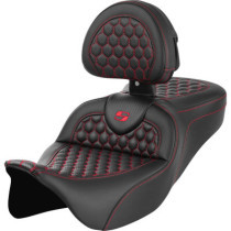 RoadSofa™ Seat - Honeycomb - Red Stitch - with Backrest