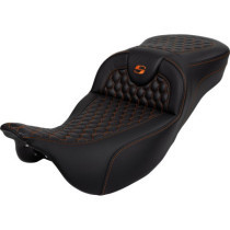 RoadSofa™ Seat - Honeycomb - Orange Stitch - without Backrest