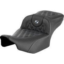 RoadSofa™ Seat - without Backrest - Lattice Stitch - Silver Stitch - Extended