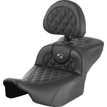 RoadSofa™ Seat - with Backrest - Lattice Stitch - Gray Stitch -Extended