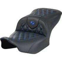 RoadSofa™ Seat - without Backrest - Carbon Fiber - Blue Stitch