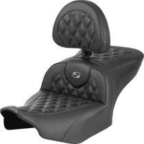 RoadSofa™ Seat - with Backrest - Carbon Fiber - Gray Stitch