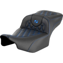 RoadSofa™ Seat - without Backrest - Lattice Stitch - Blue Stitch - Extended