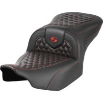 RoadSofa™ Seat - without Backrest - Honeycomb - Red Stitch