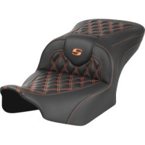 RoadSofa™ Seat - without Backrest - Carbon Fiber - Orange Stitch