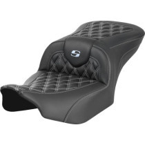 RoadSofa™ Seat - without Backrest - Carbon Fiber - Silver Stitch