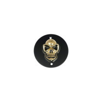  Skull Point Cover 2-hole, horizontal Black Gold 