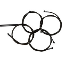 Handlebar Cable/Brake Line Kit - Complete - Stock Handlebars - Midnight