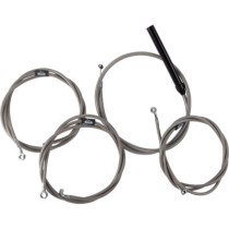 Handlebar Cable/Brake Line Kit - Complete - 12" - 14" Handlebars - Stainless