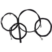 Handlebar Cable/Brake Line Kit - Complete - 15" - 17" Handlebars - Black Vinyl