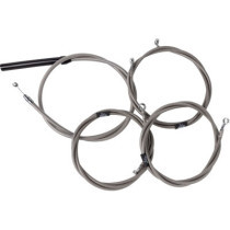 Handlebar Cable/Brake Line Kit - Complete - 18" - 20" Handlebars - Stainless