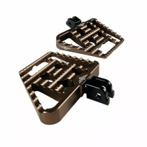 Repose pieds Mini Board V1 - Dyna, softail et Sportster - Bronze