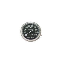  Police Special Speedometer Scale: 100 mph  Scale Color: black  Ratio 2:1 Chrome 