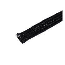 NAMZ, braided flex sleeving. Black, 3/8" (9.53mm) ID