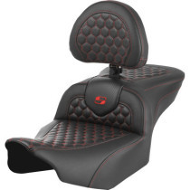 RoadSofa™ Seat - with Backrest - Honeycomb - Red Stitch