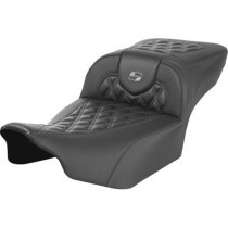 RoadSofa™ Seat - without Backrest - Carbon Fiber - Gray Stitch - Extended