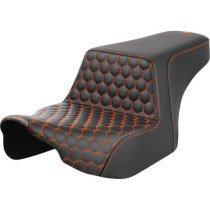 Step-Up Seat - Front Honeycomb - Orange Stitching