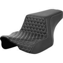 Step-Up Seat - Front Honeycomb - Silver Stitching