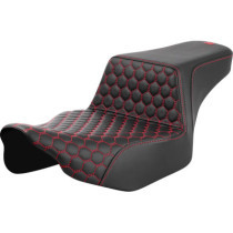 Step-Up Seat - Extendeded Reach - Front Honeycomb - Red Stitch