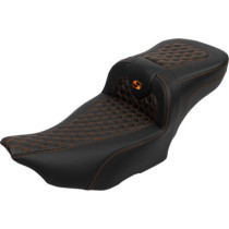 RoadSofa™ Seat - with Backrest - Orange Stitch - Extended