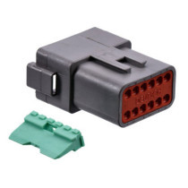 NAMZ, Deutsch connectors. Gray, receptable, 12-pins