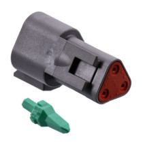 NAMZ, Deutsch connectors. Gray, receptable, 3-pins