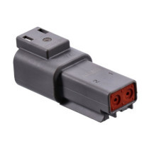 NAMZ, Deutsch DT connectors. Gray, receptable, 2-pins