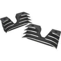  Black Hi-Lighted Finned Headbolt Covers 