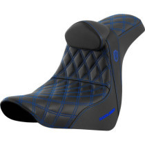 SEAT SDC PERF GRIPPER W/BR BLUE STITCH