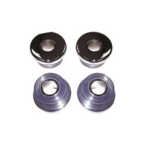  Heavy-Duty Polyurethane Handlebar Damper Kit Chrome Clear 