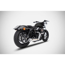 Ligne d'échappement 2 en 1 ZARD Conique - Sportster à partir de 2014 - inox